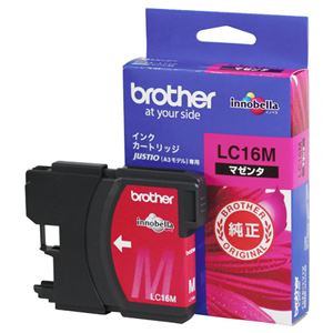 （まとめ） ブラザー BROTHER インクカートリッジ マゼンタ 大容量 LC16M 1個 【×3セット】