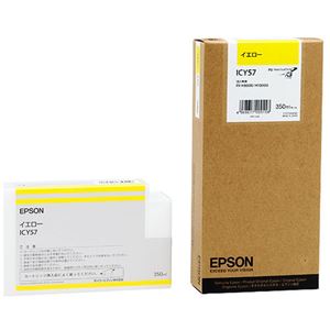 （まとめ） エプソン EPSON PX-P／K3インクカートリッジ イエロー 350ml ICY57 1個 【×3セット】