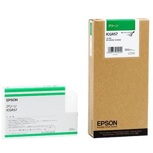 （まとめ） エプソン EPSON PX-P／K3インクカートリッジ グリーン 350ml ICGR57 1個 【×3セット】