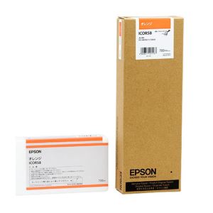 （まとめ） エプソン EPSON PX-P／K3インクカートリッジ オレンジ 700ml ICOR58 1個 【×3セット】