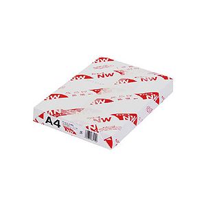 （まとめ） 日本紙パルプ商事 サンエースNW A4 81.4g SANW081-A4 1冊（400枚） 【×4セット】