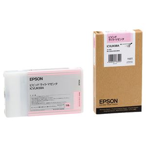 （まとめ） エプソン EPSON PX-P／K3インクカートリッジ ビビッドライトマゼンタ 110ml ICVLM38A 1個 【×6セット】