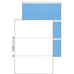 （まとめ） TANOSEE 裏地紋入りプリンター用紙 A4 裏地紋3面折 1冊（100枚） 【×5セット】