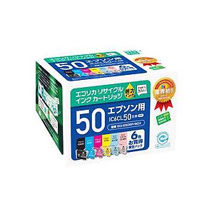 ECI-E506P／BOX リサイクルインクカートリッジ [エプソン（EPSON）：IC6CL50互換]