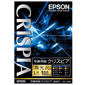 （まとめ） エプソン EPSON 写真用紙クリスピア＜高光沢＞ L判 KL100SCKR 1箱（100枚） 【×3セット】