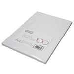 （まとめ） TANOSEE αエコグロスコート100 A4 100g 1冊（100枚） 【×5セット】