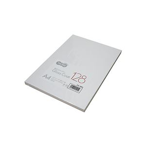 【訳あり・在庫処分】TANOSEE αエコグロスコート128g A4 100枚入