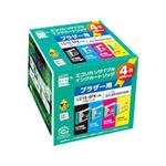 ECI-BR104P／BOX リサイクルインクカートリッジ [ブラザー工業（BROTHER）：LC10-4PK互換]
