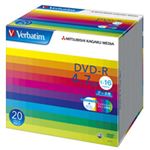 （まとめ） バーベイタム データ用DVD-R 4.7GB ワイドプリンターブル 5mmスリムケース DHR47JP20V1 1パック（20枚） 【×3セット】