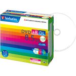 （まとめ） バーベイタム データ用DVD+R DL 8.5GB 8倍速 ワイドプリンターブル 5mmスリムケース DTR85HP10V1 1パック（10枚） 【×2セット】