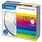 （まとめ） バーベイタム データ用DVD-R 4.7GB 16倍速 ブランドシルバー 5mmスリムケース DHR47J10V1 1パック（10枚） 【×5セット】