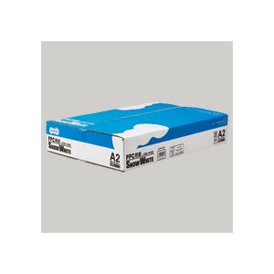（まとめ） TANOSEE PPC用紙 SNOW WHITE A2 1箱（1000枚：500枚×2冊） 【×10セット】