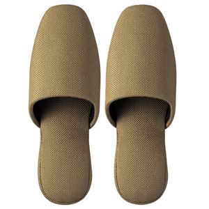 （まとめ） TANOSEE 吊り込みスリッパ アラバマ ベージュ 1足 【×5セット】