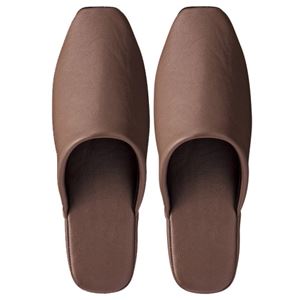 （まとめ） TANOSEE エグゼクティブソフトスリッパ MAJESTIC ブラウン 1足 【×5セット】