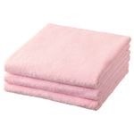 （まとめ） TANOSEE バスタオル ピンク 1パック（3枚） 【×3セット】