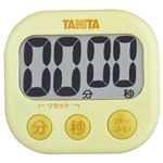 （まとめ） タニタ でか見えタイマー イエロー TD-384YL 1個 【×5セット】