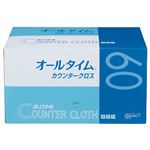 （まとめ） 東京メディカル カウンタークロス 厚口 ピンク FT-301 1パック（60枚） 【×2セット】