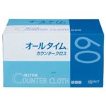 （まとめ） 東京メディカル カウンタークロス 厚口 グリーン FT-302 1パック（60枚） 【×2セット】
