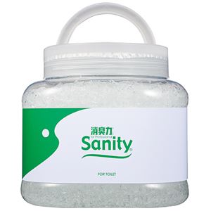 （まとめ） エステー サニティー 業務用消臭剤 トイレ用 大型タイプR 森林の香り 本体 1.7kg 1個 【×3セット】