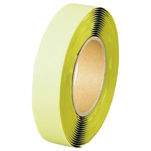 （まとめ） ジャック ボアテープ A面（オス） 25mm×5m 黒 RA2505 1巻 【×4セット】