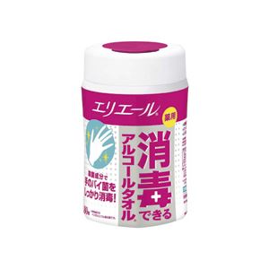 大王製紙 エリエール 薬用 消毒できるアルコールタオル 本体 1パック(80枚)