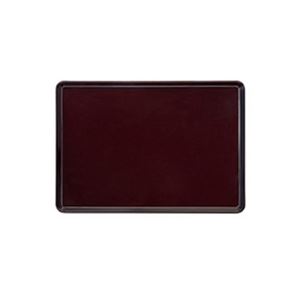 永山樹脂 トレー 角 ダークブラウン 340×240mm NJ-B01 1枚