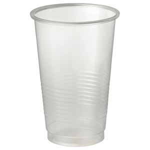 （まとめ） TANOSEE オリジナルソフトプラカップ 425ml（14オンス） 1パック（50個） 【×5セット】