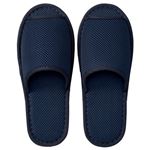 （まとめ） TANOSEE ウォッシャブル メッシュスリッパ ネイビー 1足 【×5セット】