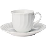 （まとめ） キャロル コーヒー碗皿 1セット（6客） 【×2セット】
