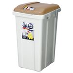 （まとめ） アスベル 分別ダストボックス ジョイント式 45L ブラウン 1個 【×3セット】