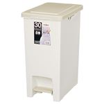 （まとめ） アスベル エバンペダルペール 30L スリム ベージュ 1台 【×2セット】