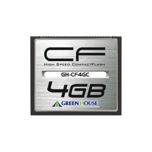 グリーンハウス コンパクトフラッシュ 133倍速 4GB GH-CF4GC 1枚