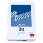 （まとめ） ピース R40再生ケント封筒 テープのり付 角2 100g／m2 〒枠なし ホワイト 833 1パック（100枚） 【×2セット】