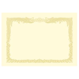 （まとめ） タカ印 OA賞状用紙 クリーム A3 タテ書用 10-1087 1冊（10枚） 【×5セット】