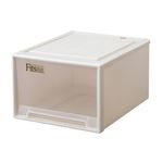 （まとめ） 天馬 Fits フィッツケース クローゼット（ワイド） L-53 W440×D530×H300mm カプチーノ 1個 【×2セット】
