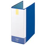 （まとめ） ライオン事務器 パイプ式ファイル（環境） 両開き A4タテ 1000枚収容 背幅121mm ブルー No.7103RK 1冊 【×5セット】
