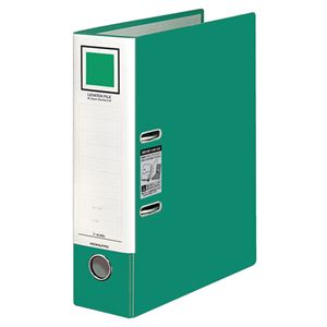 （まとめ） コクヨ レバッチファイル（ジャパンスタンダード） A4タテ 2穴 480枚収容 背幅76mm 緑 フ-AL290G 1冊 【×5セット】