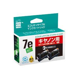 エコリカ リサイクルインクカートリッジ ECI-CA07EB-2PT 2個パック