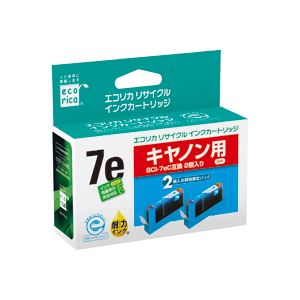 エコリカ リサイクルインクカートリッジ ECI-CA07EC-2PT 2個パック