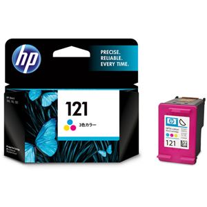 （まとめ） HP121 プリントカートリッジ 3色カラー CC643HJ 1個 【×3セット】