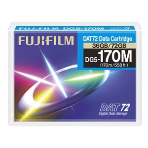 （まとめ） 富士フィルム FUJI DAT72 4mmDDS-5 データカートリッジ 36GB（圧縮時 72GB） DAT72 DG5-170M W F GW 1巻 【×3セット】