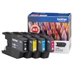 （まとめ） ブラザー BROTHER インクカートリッジ お徳用 4色 LC12-4PK 1箱（4個：各色1個） 【×3セット】