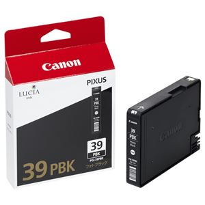 （まとめ） キャノン Canon インクタンク PGI-39PBK フォトブラック 4857B001 1個 【×3セット】