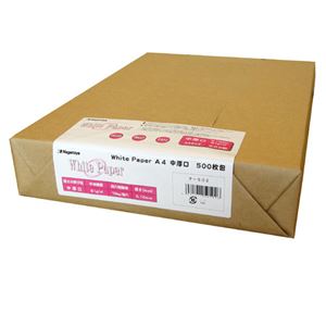 （まとめ） 長門屋商店 ホワイトペーパー A4 中厚口 70kg ナ-502 1冊（500枚） 【×3セット】