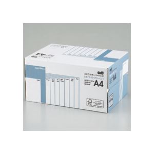 （まとめ） TANOSEE αエコカラーペーパーII A4 ライトグリーン 業務用パック 1箱（5000枚：500枚×10冊） 【×10セット】
