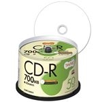 （まとめ） TANOSEE データ用CD-R 700MB 48倍速 スピンドルケース SR80FPW50T 1パック（50枚） 【×6セット】