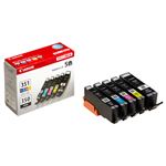 （まとめ） キャノン Canon インクタンク BCI-351+350／5MP 5色マルチパック 標準 6552B003 1箱（5個：各色1個） 【×3セット】
