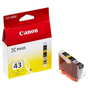 （まとめ） キャノン Canon インクタンク BCI-43Y イエロー 6379B001 1個 【×3セット】
