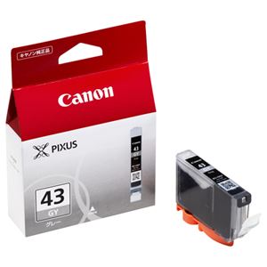（まとめ） キャノン Canon インクタンク BCI-43GY グレー 6382B001 1個 【×3セット】