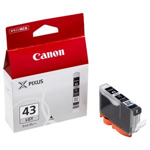 （まとめ） キャノン Canon インクタンク BCI-43LGY ライトグレー 6383B001 1個 【×3セット】